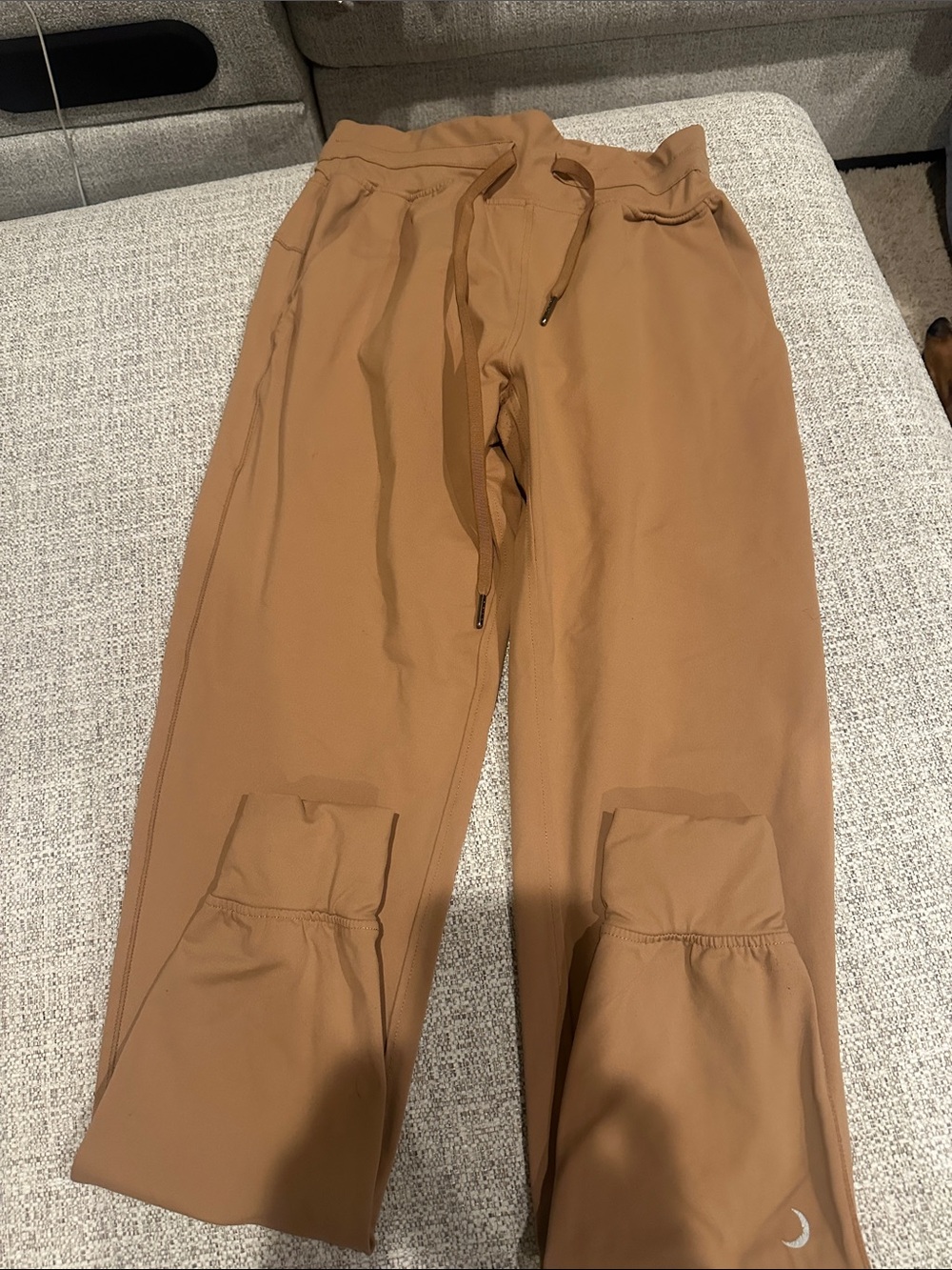 Women's Drawstring Joggers in Camel Brown